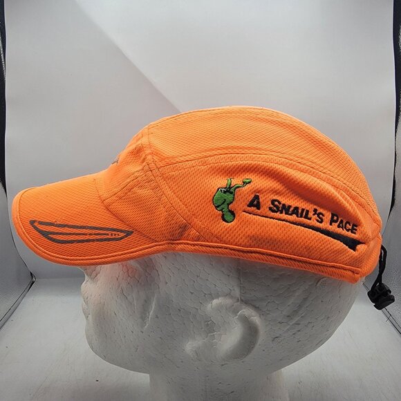 Saucony A Snails Pace Orange Running Hat Cap Athletic Lightweight Outdoors - Picture 2 of 9